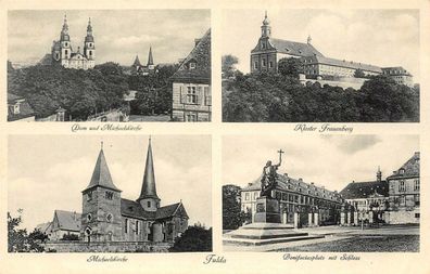 Fulda Dom Michaelskirche Kloster Frauenberg Bonifaciusplatz Schloss AK