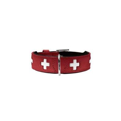 Hunter Halsband Swiss nickel, rot Gr.37 - 65