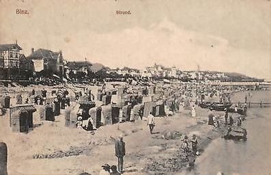 Binz Strand Postkarte 1918