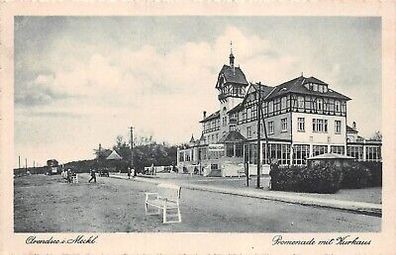 Arendsee i. Meckl. Promenade mit Kurhaus Postkarte AK