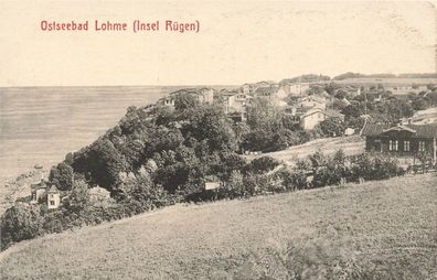 Blick auf Ostseebad Lohme auf Rügen Mecklenburg-Vorpommern Postkarte AK