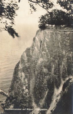 Ansicht Königsstuhl Stubbenkammer Rügen Mecklenburg-Vorpommern Postkarte AK 1930