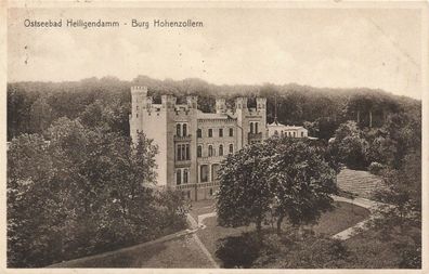 Burg Hohenzollern in Heiligendamm Mecklenburg-Vorpommern Postkarte AK 1929