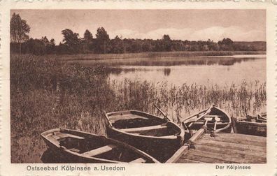 Der Kölpinsee Ostseebad Kölpinsee auf Usedom Mecklenburg-Vorpommern Postkarte AK