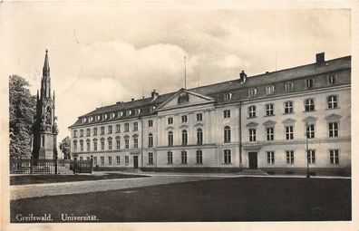 Greifswald Universität Postkarte AK 1937