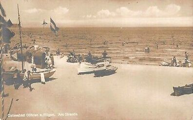 Ostseebad Göhren a./Rügen Am Strande Postkarte 1943