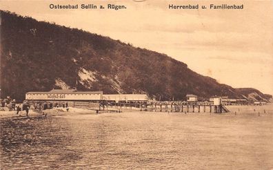 Ostseebad Sellin auf Rügen Mecklenburg-Vorpommern Postkarte AK