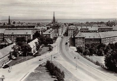 Schwerin Blick vom Hochhaus Postkarte AK