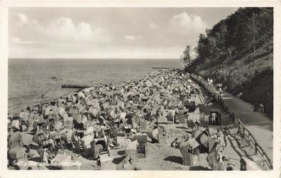 Strandpartie Sellin auf Rügen Mecklenburg-Vorpommern Postkarte