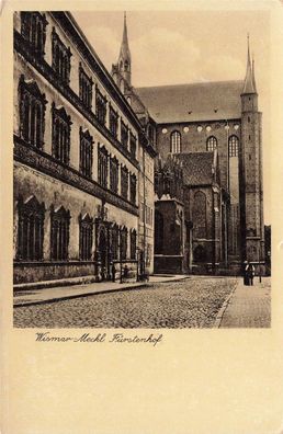 Wismar Meckl. Fürstenhof Postkarte AK