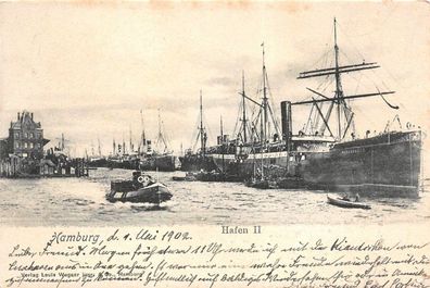 Hamburg Hafen II Postkarte AK 1902