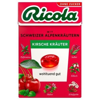 Ricola Kirsche Kräuter Böxli 20x50 g Box