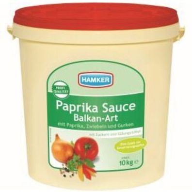 Hamker Paprika Sauce Balkan Art 10kg