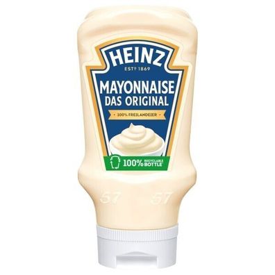 Heinz Mayonnaise Kopfsteher-Squeezeflasche 10x495ml Flasche