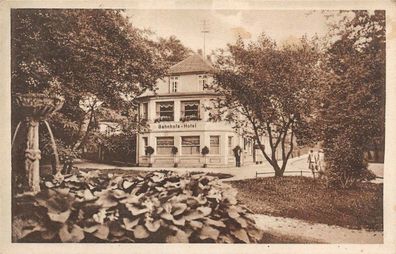 Bahnhofs-Hotel Osterode (Harz) Bes: August Lüer Niedersachsen AK 1928