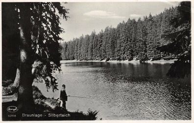 Braunlage Silberteich Niedersachsen Postkarte AK