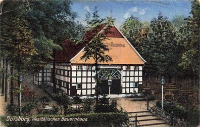 Ansicht Westfälisches Bauernhaus Duisburg Nordrhein-Westfalen Postkarte AK 1917