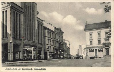 Blick auf Kälnerstraße in Lüdenscheid im Sauerland Nordrhein-Westfalen AK 1940