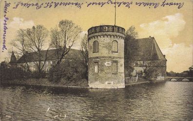 Ansicht Schloss Bladenhorst Nordrhein-Westfalen Postkarte AK 1919