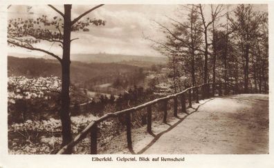 Blick auf Remscheid Elberfeld und Gelpetal Nordrhein-Westfalen Postkarte AK 1926