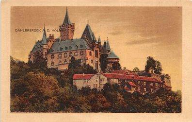 Burg in Dahlerbrück an der Volme Nordrhein-Westfalen Postkarte AK