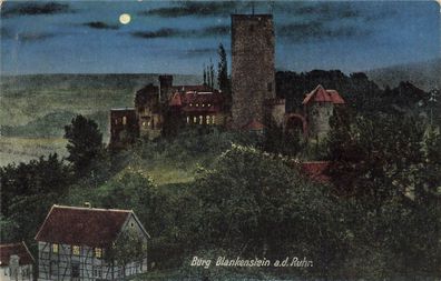 Burg Blankenstein an der Ruhr Hattingen Nordrhein-Westfalen Postkarte AK 1927