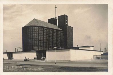 Die Stahlkirche in Köln Nordrhein-Westfalen Postkarte AK 1928