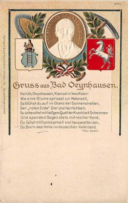 Gruss aus Bad Oeynhausen Gedicht Paul Baehr AK