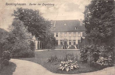 Recklinghausen Garten der Engelsburg Postkarte AK 1909