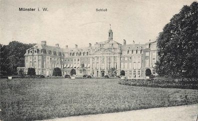 Schloss in Münster Nordrhein-Westfalen Postkarte AK