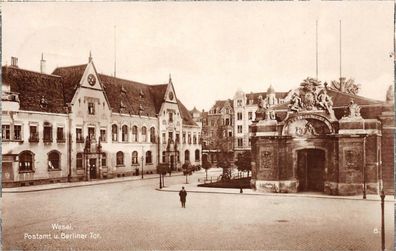 Wesel Postamt Berliner Tor AK 1935