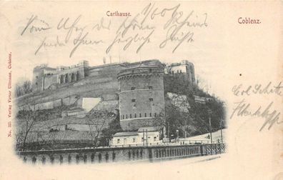 Coblenz Carthause Postkarte AK 1901