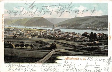 Hönningen Rhein Postkarte 1902