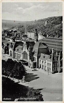 Koblenz Der Hauptbahnhof Feldpostkarte AK 1942