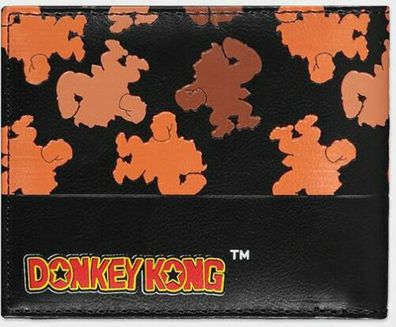 Nintendo Super Mario Geldbörse DK AOP Bifold Wallet in Black Neu Top