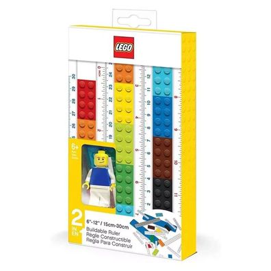 LEGO® Lineal zum Selberbauen mit Legofigur
