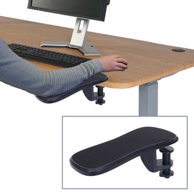 Armauflage HWC-N75, Schreibtisch Arm-/Handgelenkstütze ergonomisch verstellbar