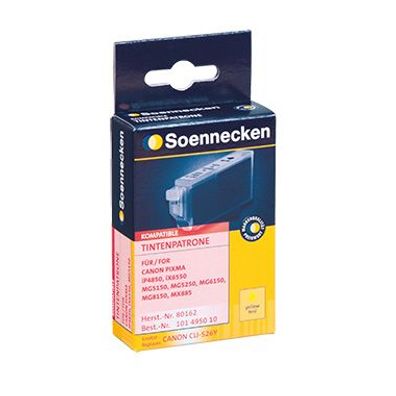 Soennecken Tintenpatrone 80162 Gr.1515 wie Canon CLI526Y gelb