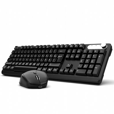 INCA IWS-549U Wiederaufladbare Tastatur und Maus set, wireless Set, Multimedia-Tas