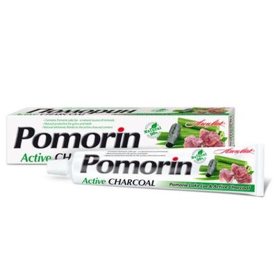 Pomorin Aktivkohle-Zahnpasta, 100 ml