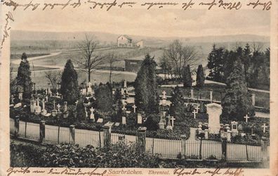 Ehrental in Saarbrücken im Saarland Postkarte AK 1913