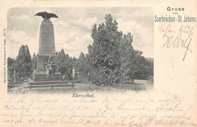 Gruss aus Saarbrücken-St. Johann, Ehrenthal AK1902