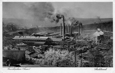 Neunkirchen (Saar) Stahlwerk 1939 Postkarte