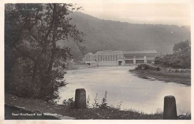 Saar-Kraftwerk bei Mettlach Saarland Postkarte AK 1938