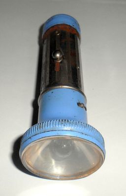 Vintage-Taschenlampe Pentrix Nr. 561 silber + blau