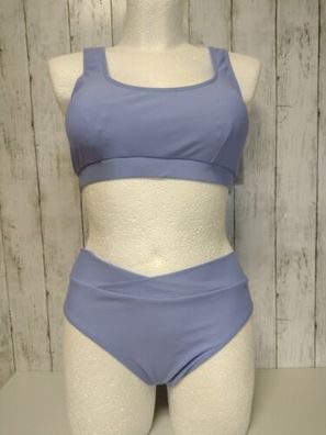 Damen Bikini Set CUPSHE Lila Bustier Größe M (40/42)