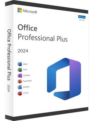 Microsoft Office 2024 Professional Plus | Pro | Vollversion | 1PC | Kein Abo |