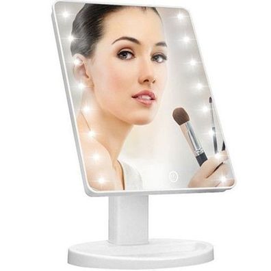 Kosmetikspiegel LED-Leuchten Make-up Spiegel Schminkspiegel Kosmetik Weiß Retoo