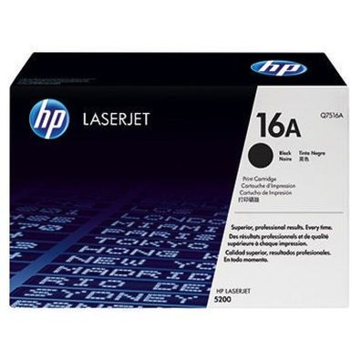 HP HP Cartridge No 16A HP16A HP 16A Black Schwarz (Q7516A)