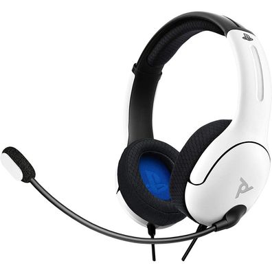 PDP LVL40 Kabelgebundenes Stereo-Headset für PS4 und Playstation 5 Weiß